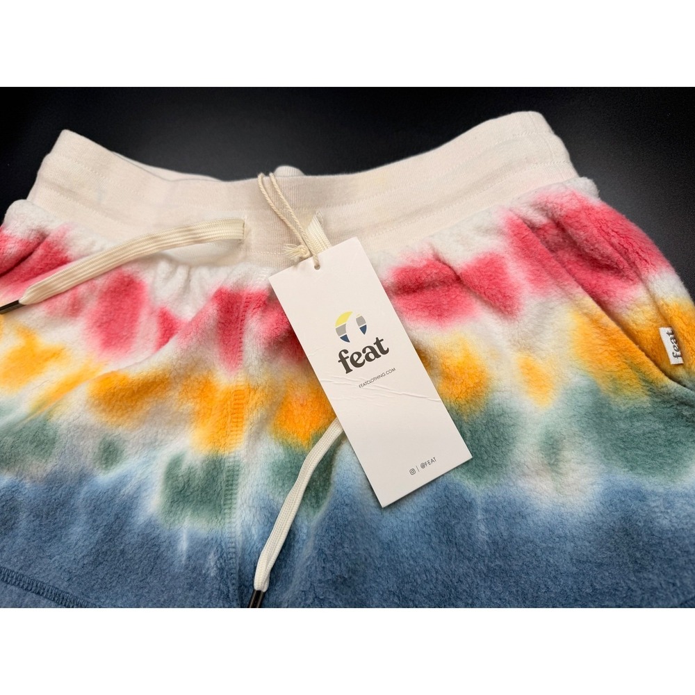 #B1 Feat Blanket Blend Shorts Sz. S Multi Tie Dye NWT Rainbow Lounge Soft - Picture 6 of 9